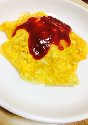 冷蔵庫の残りで簡単オムレツ♪-レシピのメイン写真