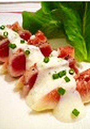 とよみつひめとマグロのヨーグルトソース-レシピのメイン写真