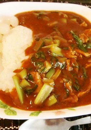 ジャワカレーで♪東京発小松菜のカレー-レシピのメイン写真