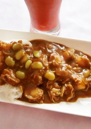 ジャワカレーで♪東京発枝豆のカレー-レシピのメイン写真