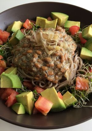 チアシード納豆蕎麦サラダ-レシピのメイン写真
