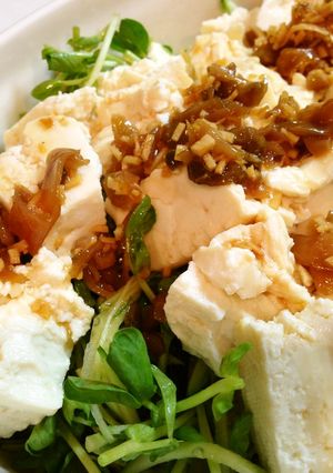 豆苗と豆腐のサラダ-レシピのメイン写真