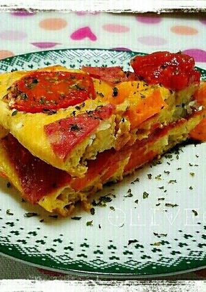 野菜のオムレツケーキ-レシピのメイン写真