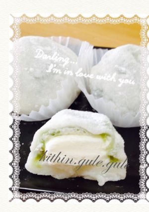 卵白入り♪ふっわふっわの抹茶クリーム大福-レシピのメイン写真