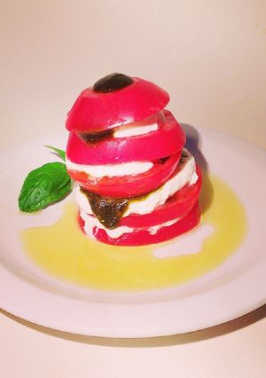 丸ごとトマトとヨーグルトでカプレーゼ-レシピのメイン写真
