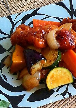 鶏肉とごろっと野菜の黒酢あん♪-レシピのメイン写真