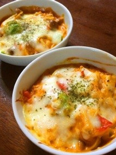 きのことアボカドのトマトクリームグラタン-レシピのメイン写真