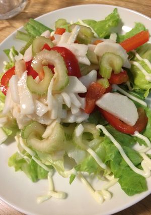 山芋とセロリの中華風サラダ-レシピのメイン写真