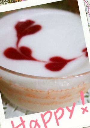 生クリーム無し＊白桃ラズベリームース-レシピのメイン写真