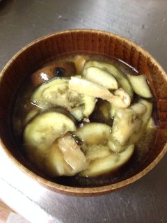 ナスの味噌汁-レシピのメイン写真