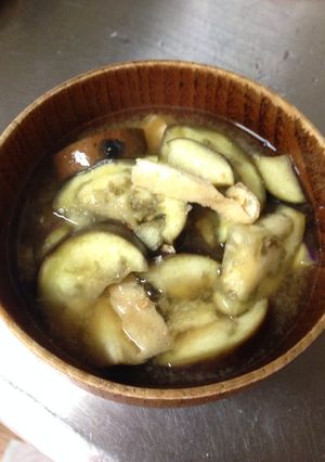 ナスの味噌汁-レシピのメイン写真