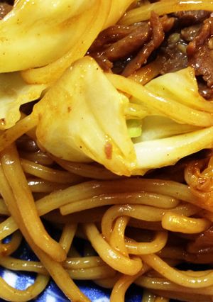 コストコのプルコギビーフで「焼きそば」-レシピのメイン写真