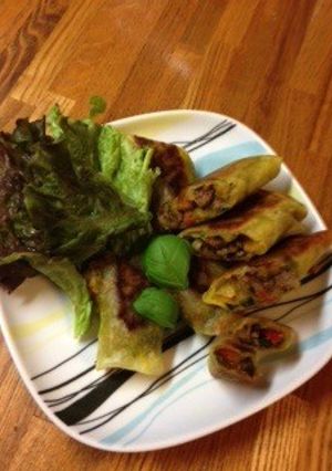 バジル香る〜夏野菜の春巻き-レシピのメイン写真
