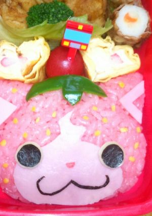 妖怪ウォッチ キャラ弁 イチゴニャン-レシピのメイン写真
