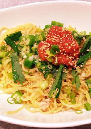 簡単！ツナと梅パスタ-レシピのメイン写真