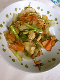 シーフード 野菜の バター コンソメ炒め-レシピのメイン写真