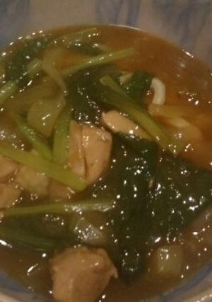 ☆小松菜カレーうどん-レシピのメイン写真