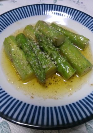 ゴライト流！アスパラうまオリーブ焼き-レシピのメイン写真