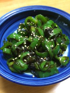 ピーマンの海苔佃炒め-レシピのメイン写真
