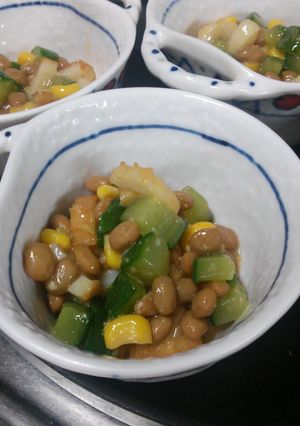 ◉納豆サラダ-レシピのメイン写真