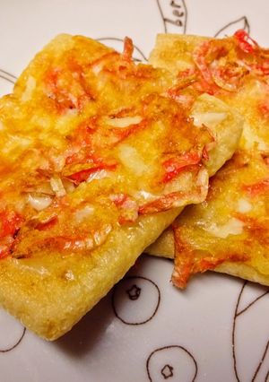 糖質制限おやつ 簡単チーズ海老せんべい-レシピのメイン写真