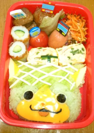 妖怪ウォッチ キャラ弁 メロンニャン-レシピのメイン写真