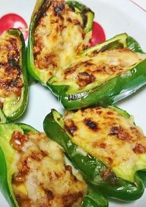 ピーマンのコチュジャン納豆詰め-レシピのメイン写真