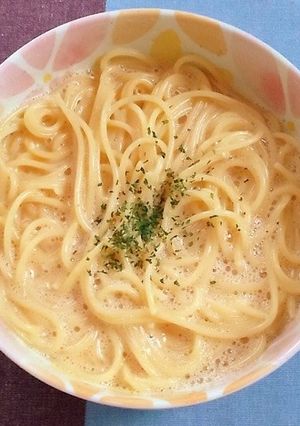 レンジで簡単すぎる豆乳カルボナーラ-レシピのメイン写真