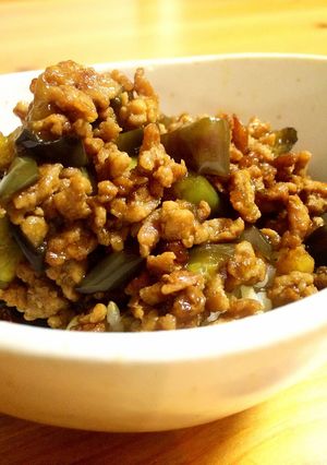 ピリ辛麻婆茄子丼-レシピのメイン写真