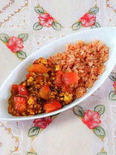 美容に◎トマトたっぷりキーマカレー-レシピのメイン写真
