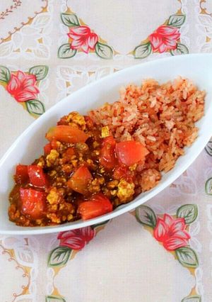 美容に◎トマトたっぷりキーマカレー-レシピのメイン写真