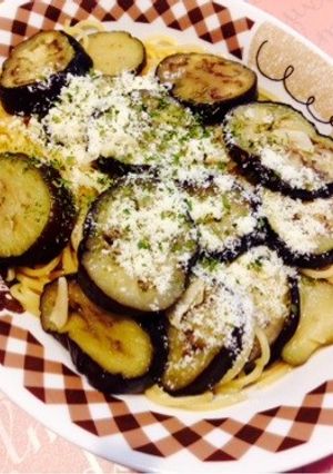 焼きなすガーリックバター醤油のパスタ-レシピのメイン写真