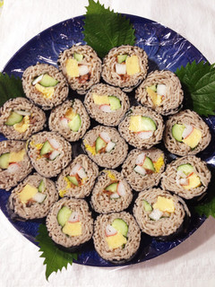 母の味♡簡単♡美味しい蕎麦寿司-レシピのメイン写真