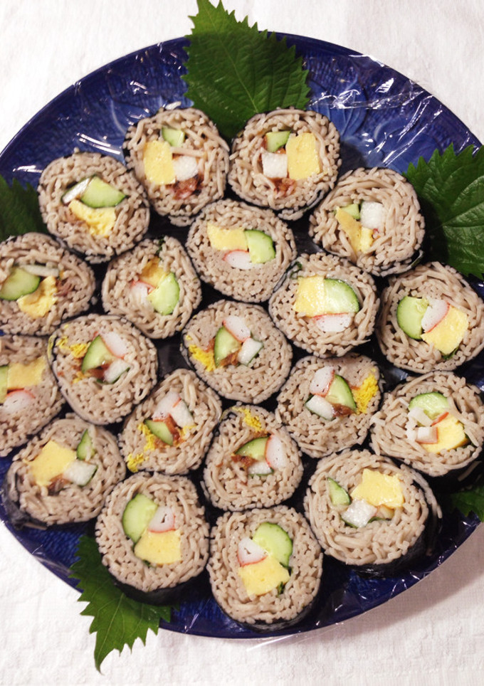 母の味♡簡単♡美味しい蕎麦寿司-レシピのメイン写真