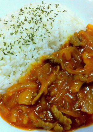 市販ルーいらず♪子どもが喜ぶハヤシライス-レシピのメイン写真