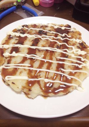 小麦粉だけでお好み焼き-レシピのメイン写真