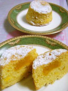 かぼちゃ餡入り、かぼちゃケーキ-レシピのメイン写真