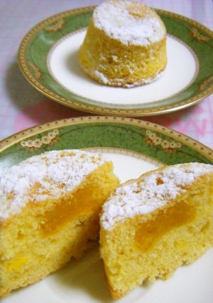 かぼちゃ餡入り、かぼちゃケーキ-レシピのメイン写真