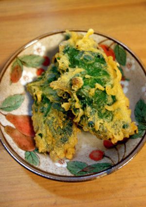 鶏をはさんだ大葉の天ぷら♬-レシピのメイン写真