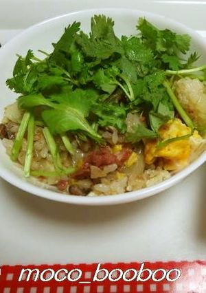 コンビーフハッシュとパクチーの炒飯-レシピのメイン写真