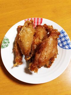 鶏手羽中唐揚げ♪ちょいスパイシー♪-レシピのメイン写真