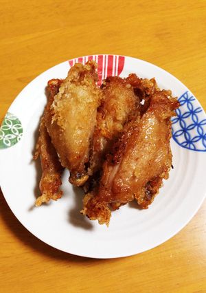 鶏手羽中唐揚げ♪ちょいスパイシー♪-レシピのメイン写真