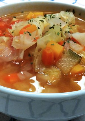 【ノンオイル】旬の野菜簡単ミネストローネ-レシピのメイン写真