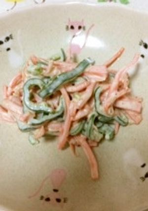 ピーマンと人参のおかかマヨ和え-レシピのメイン写真