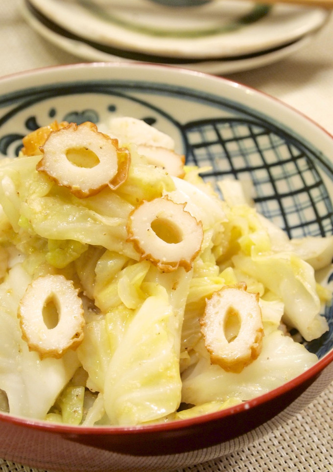簡単☆竹輪とキャベツの胡麻みそ和え-レシピのメイン写真