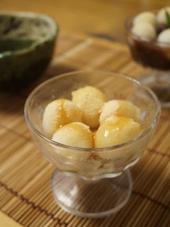 おやつに☆白玉だんごの黒蜜きな粉かけ-レシピのメイン写真