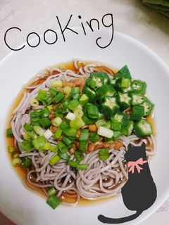 夏バテピッタリねばねばそば-レシピのメイン写真