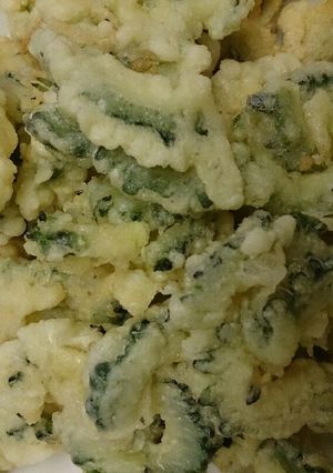 ゴーヤの天ぷら(バジル風味)-レシピのメイン写真