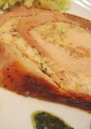 ポークで鶏ロール-レシピのメイン写真
