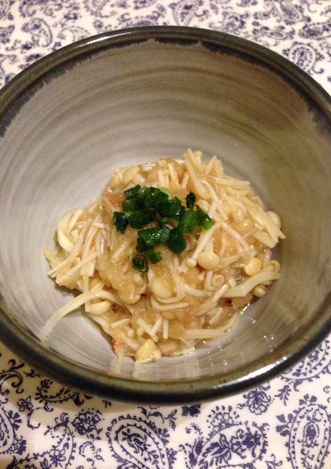 レンジで♪さっぱりえのきとおろしの梅和え-レシピのメイン写真